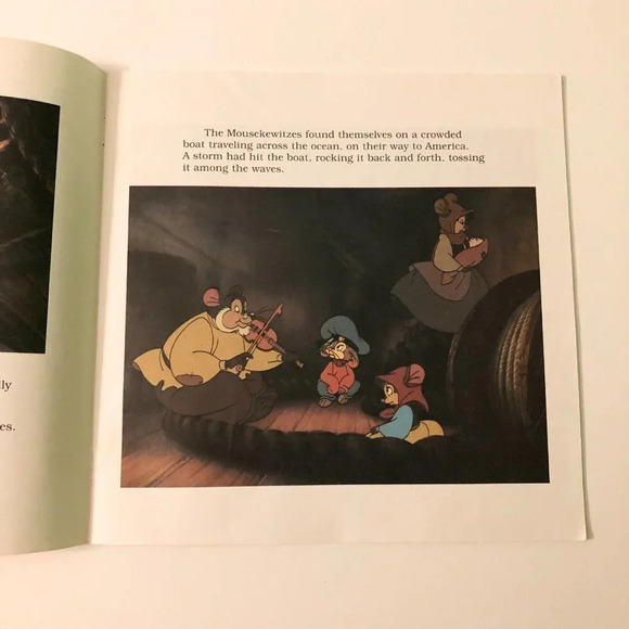 Vintage 1986 Lot of 2 An American Tail  Books Little Lost Fievel The Moss Street - Picture 13 of 16